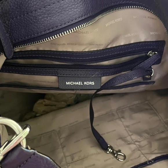 Michael Kors deep purple Crossbody Bag with Tassel - Picture 6 of 11